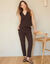Gilet sans manches, uni (chocolat)