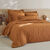 Linge de lit uni percale (châtaigne)