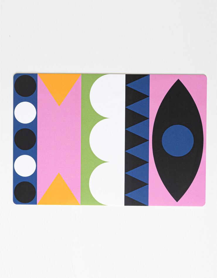 Set de table imprimé, collection LEM - lot de 2 (bleu / rose)