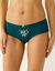 Shorty coton stretch imprim&eacute; "fleurs" - lot de 4 (bleu / vert)