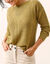 Pull torsad&eacute;, maille anglaise (vert mousse)