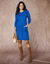 Robe pull à poches (bleu)