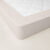 Drap-housse uni percale bonnets 40 cm (écru)