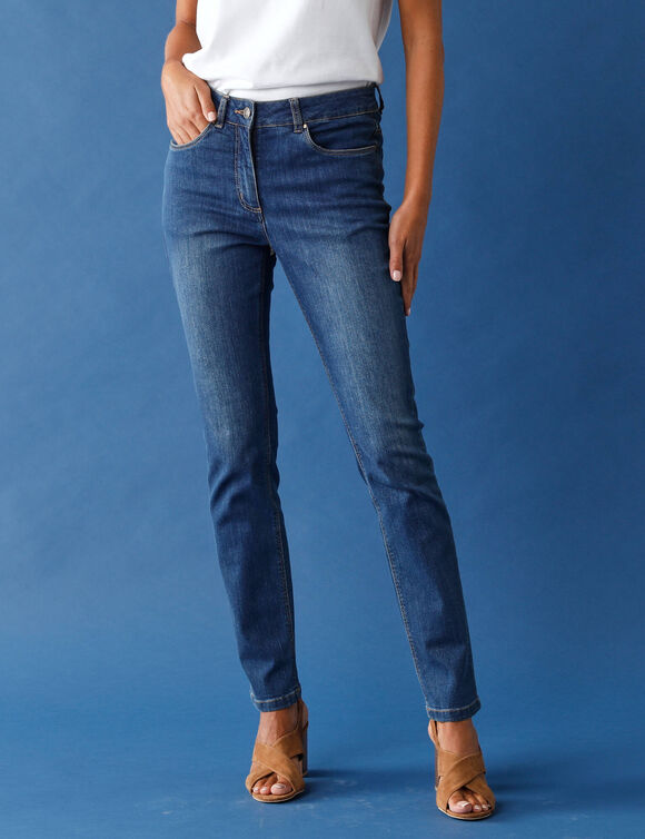 Jean stretch coupe droite (stone)