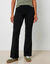 Legging flare taille haute, molleton chaud sp&eacute;cial froid (noir)