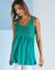 Tunique plastron macramé (vert)