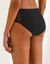 Slip pour fuites urinaires en coton biologique (**) lavable - flux abondant (noir)