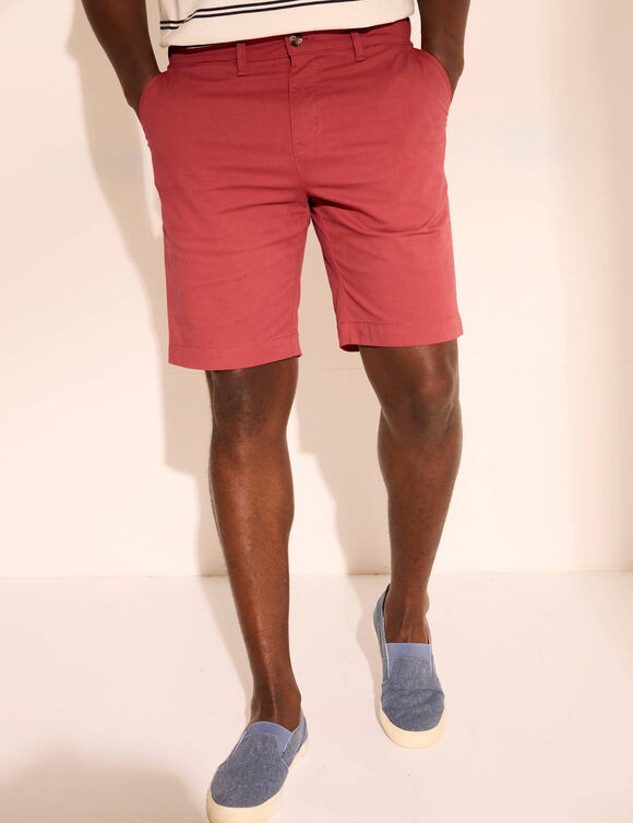 Bermuda chino arrondi sous le ventre (corail grisé)