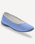 Ballerine d'int&eacute;rieur &eacute;ponge unie (bleu jean)