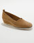 Ballerines compensées en cuir (taupe)