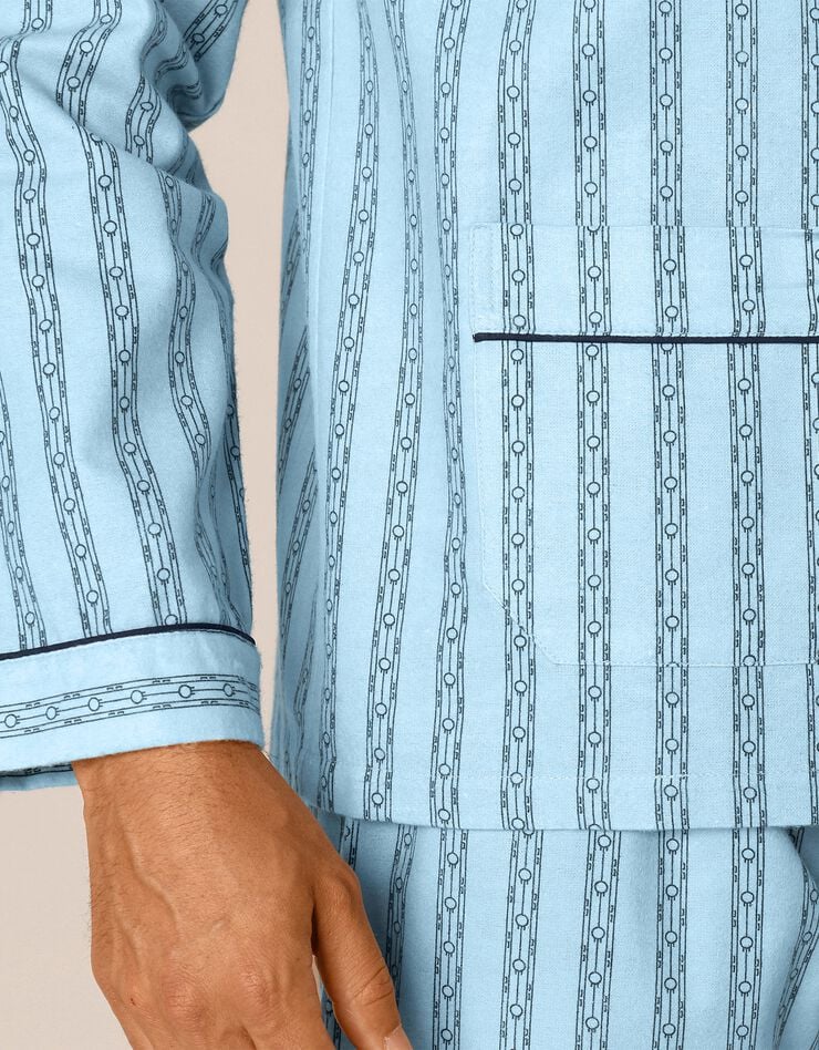 Pyjama - pilou coton (bleu)