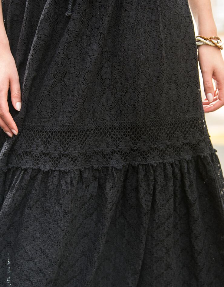 Jupon dentelle et macramé (noir) Jupon dentelle et macramé (noir)