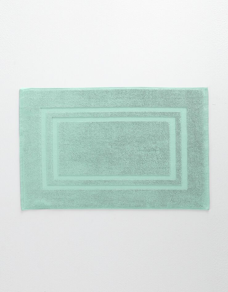 Tapis de bain éponge double liteau (amande) Tapis de bain éponge double liteau (amande)