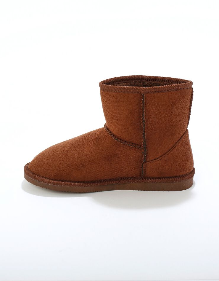 Bottes fourrées plates - noir (chocolat)