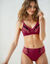 Culotte microfibre tulle brodé Caminata (cerise)