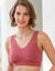 Soutien-gorge brassi&egrave;re coton dos dentelle - lot de 2 (terracotta + noir)