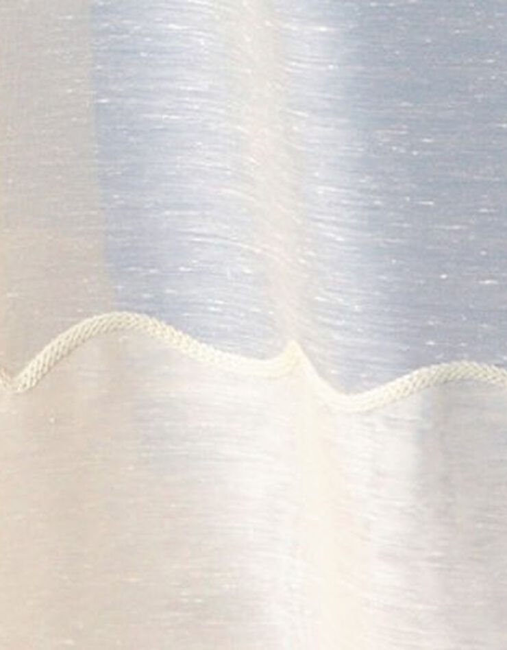 Panneau lin polyester base Cornely finition galon fronceur (écru)