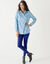 Chemise liquette imprimé minimaliste (marine / bleu dur)
