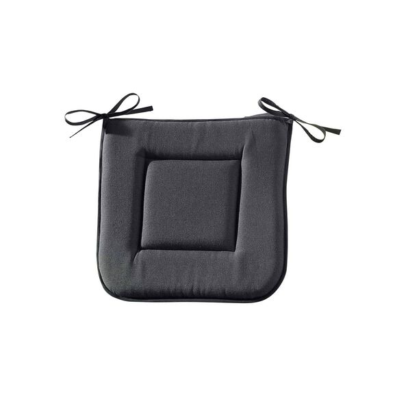 Galette de chaise carrée (gris anthracite)