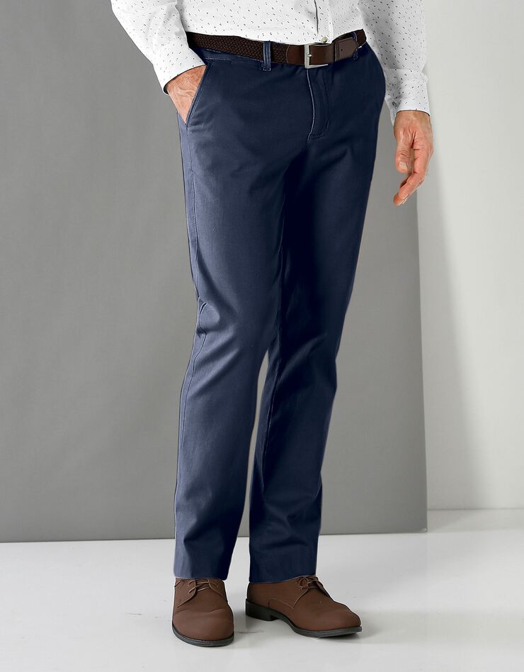 Pantalon chino toile gabardine (marine) Pantalon chino toile gabardine (marine)