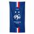 Drap de bain "FFF 2 étoiles®" personnalisable (bleu)
