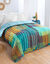 Couette microfibre imprimée Savane  400 g/m² (émeraude)