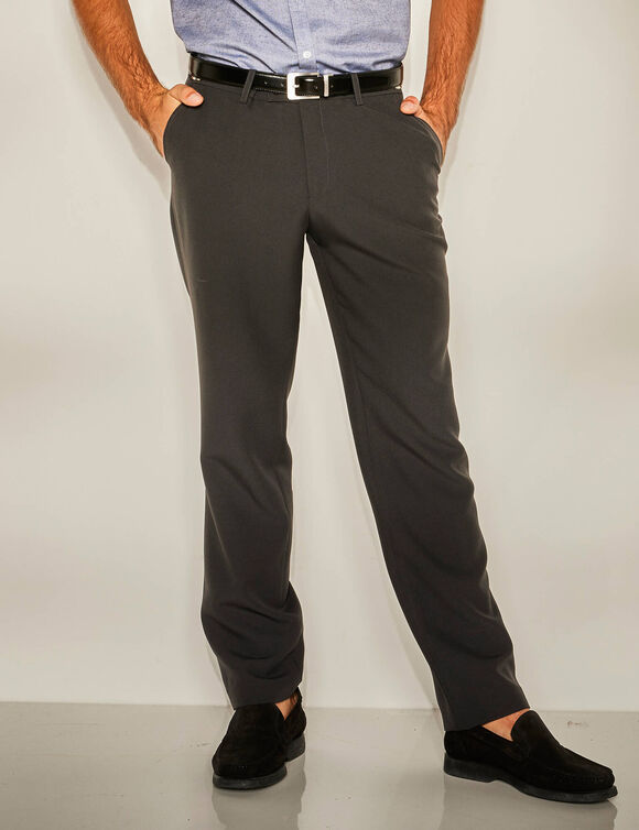 Pantalon taille réglable sans pince - polyester  (noir)