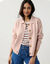 Gilet veste boutonn&eacute;, polyester recycl&eacute;** (rose gris&eacute;)