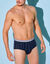 Slip ouvert taille haute - lot de 2 (marine)