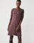 Robe pull boutonn&eacute;e, manches longues (chocolat)