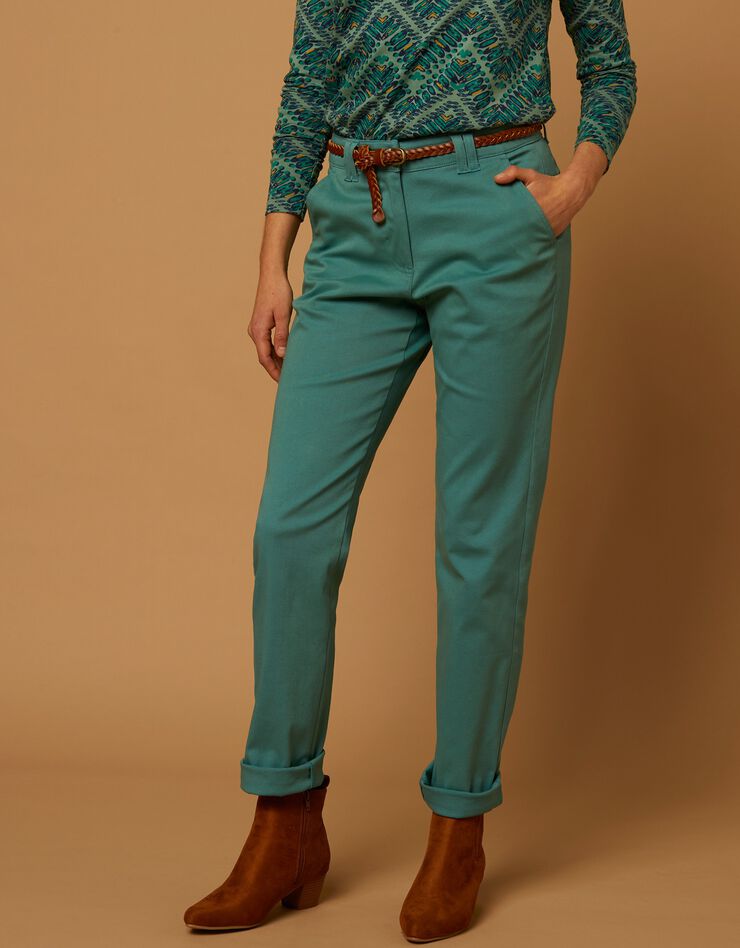Pantalon chino stretch (vert) Pantalon chino stretch (vert)