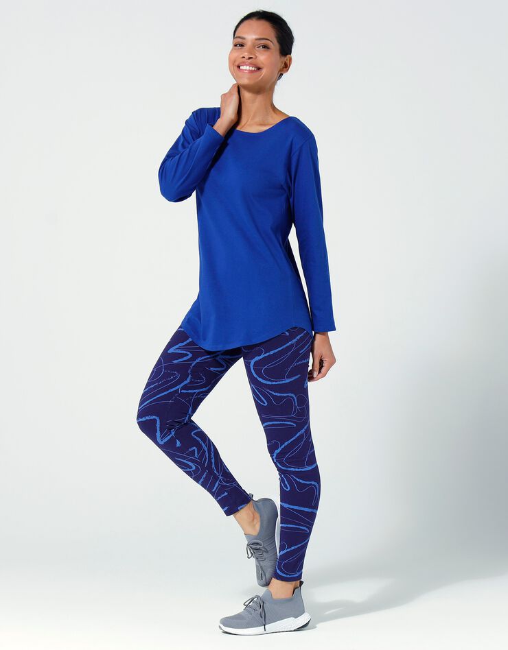 Tee-shirt manches longues (bleu indigo) Tee-shirt manches longues (bleu indigo)