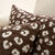 Housse de coussin jacquard l&eacute;opard - lot de 2 (chocolat)