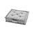 Coussin de sol uni coton (gris perle)