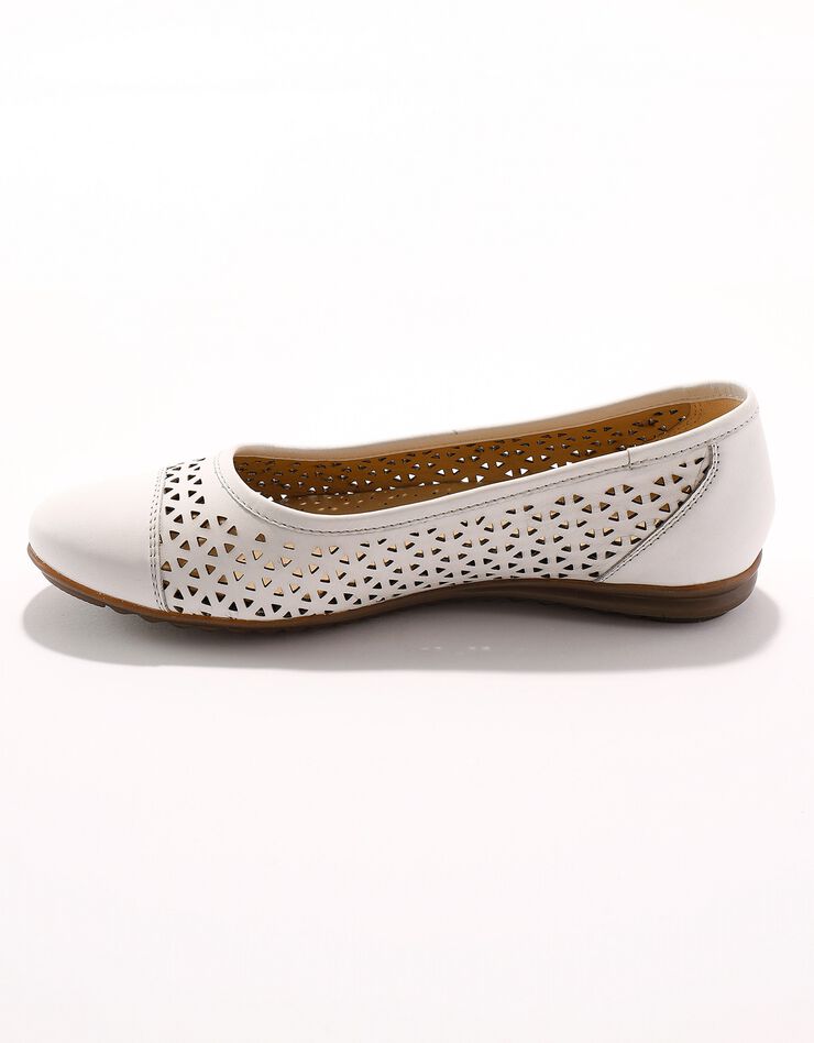 Ballerine cuir ajouré (blanc) Ballerine cuir ajouré (blanc)