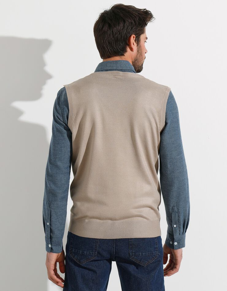 Débardeur col V (taupe clair) Débardeur col V (taupe clair)