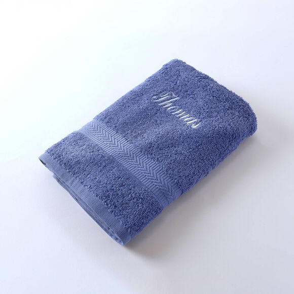 Collection serviettes de bain personnalis&eacute;es - confort moelleux 420 g/m&sup2; (bleu dur)