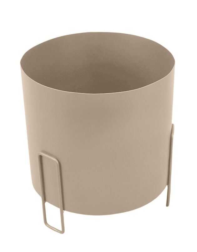Pot en métal avec pieds (taupe)