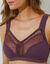Soutien-gorge grand maintien coton  - sans armatures (violet)