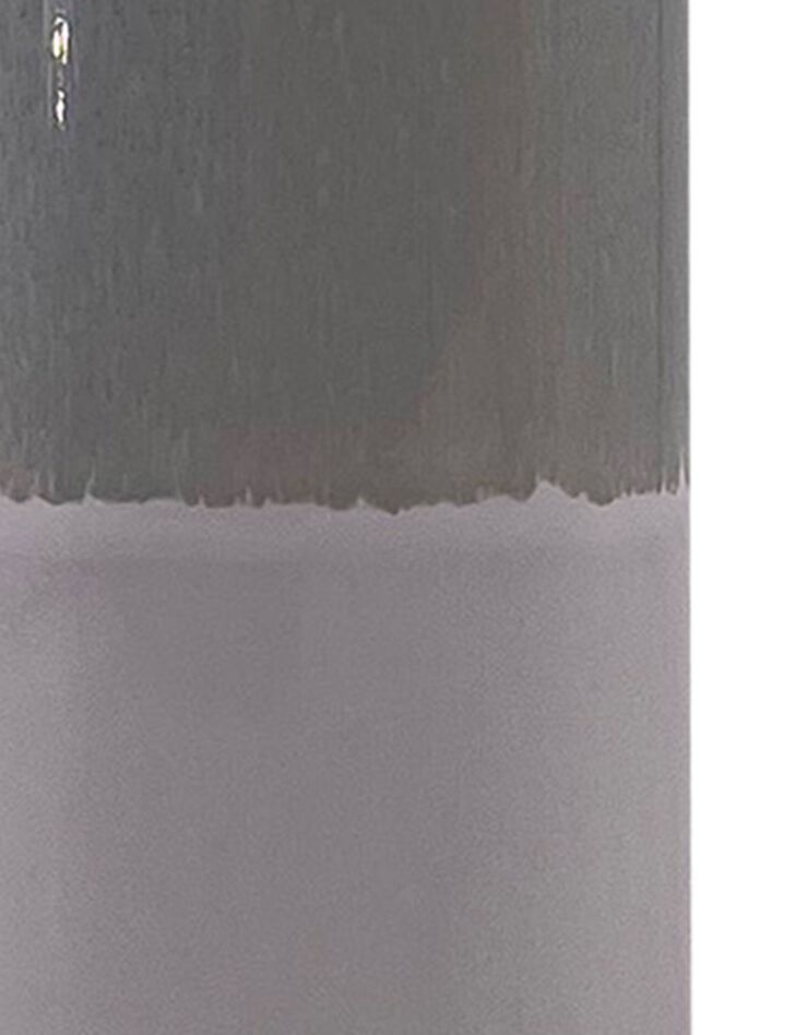 Vase tube bicolore en céramique - hauteur 25 cm (gris)