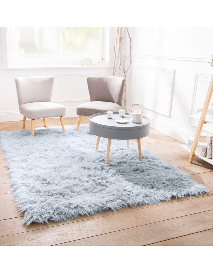 Tapis poils longs (bleu glacier) Tapis poils longs (bleu glacier)