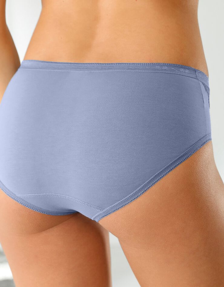Culotte maxi dentelle - lot de 3 (corail + bleu + mauve) Culotte maxi dentelle - lot de 3 (corail + bleu + mauve)