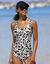 Maillot de bain 1 pièce Linao (noir / écru)