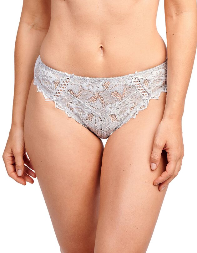 Slip dentelle unie Arum (gris) Slip dentelle unie Arum (gris)
