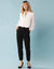 Blouse unie spécial Petites plis piqués, doublée (écru)