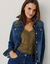 Veste boutonn&eacute;e en jean (stone)