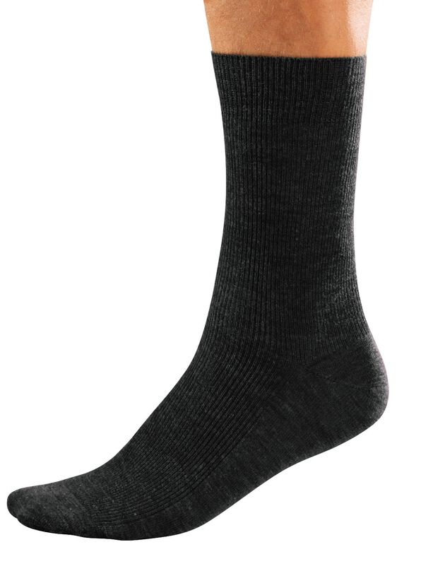 Mi-chaussettes spéciales circulation - lot de 2 paires (noir)