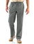 Pantalon toile ceinture élastiquée (gris)