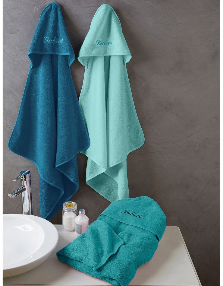 Cape de bain bébé personnalisable (émeraude) Cape de bain bébé personnalisable (émeraude)
