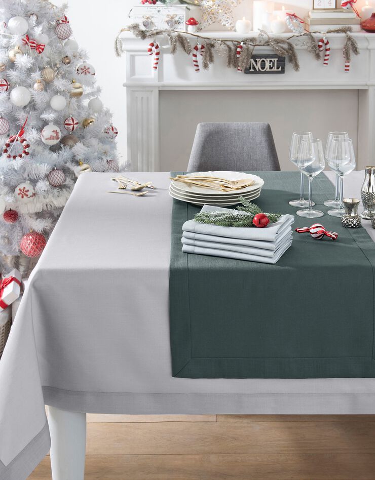 Nappe aspect lin (gris perle) Nappe aspect lin (gris perle)
